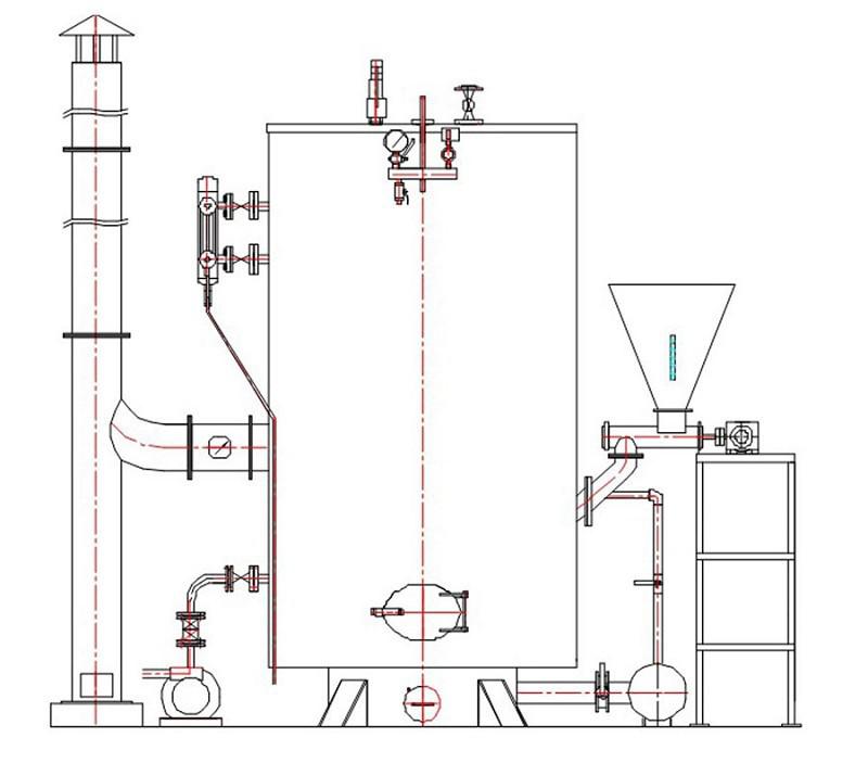 生物質(zhì)熱水鍋爐原理圖